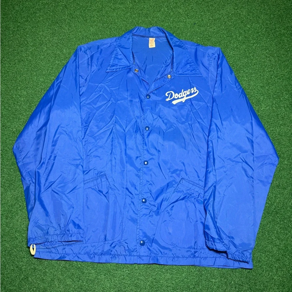 Vintage Southern Athletic 60s Brooklyn Dodgers Nylon L Windbreaker Coach Jacket